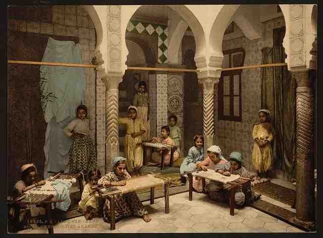 Vintage Luce Ben Aben School of Arab Embroidery Algiers A4 Photo Print