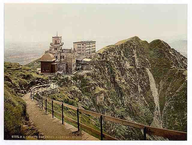 Vintage Lugano Monte Generoso Hotel Tessin A4 Photo Print
