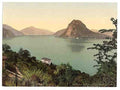 Vintage Lugano San Salvatore Tessin A4 Photo Print