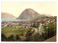 Vintage Lugano from Massagno Tessin A4 Photo Print