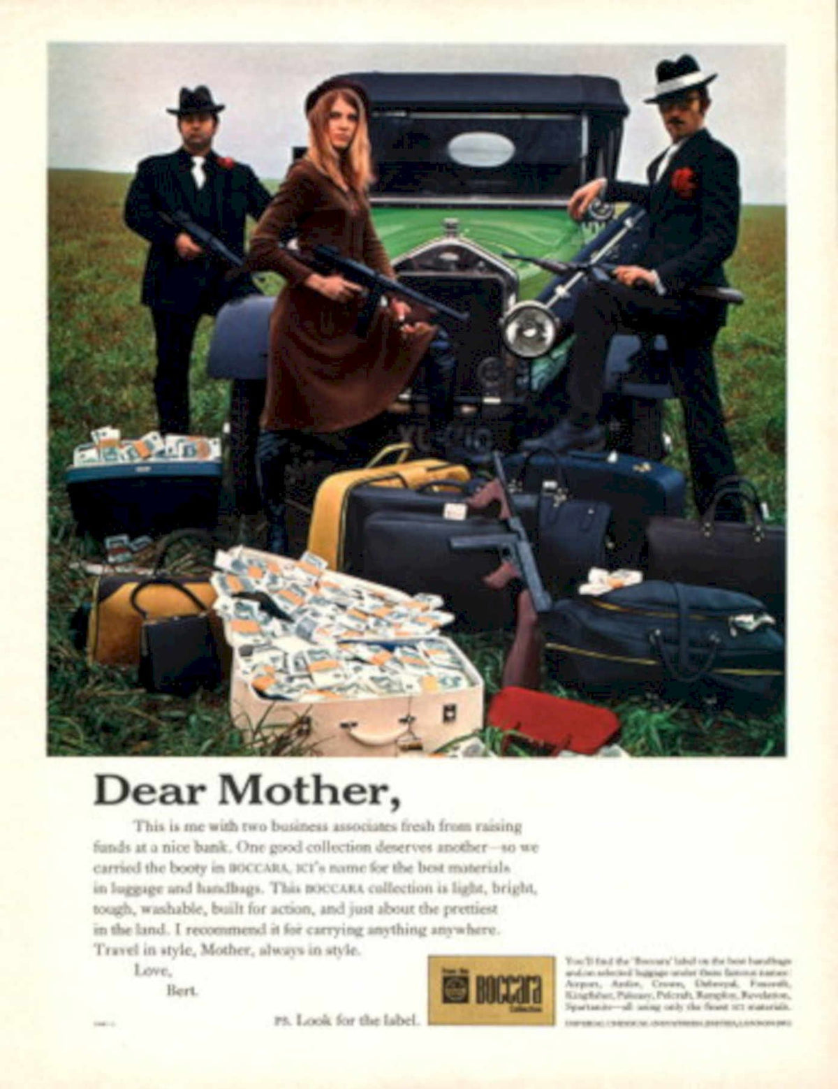 Vintage Luggage Bert 1960s Vintage Retro Advert