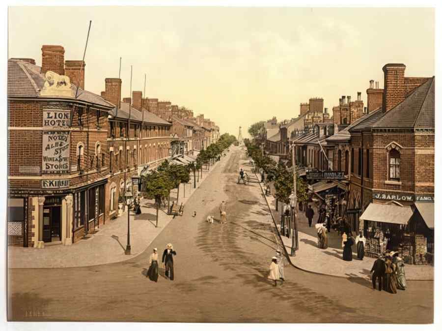 Vintage Lumley Road 2 Skegness England A4 Photo Print