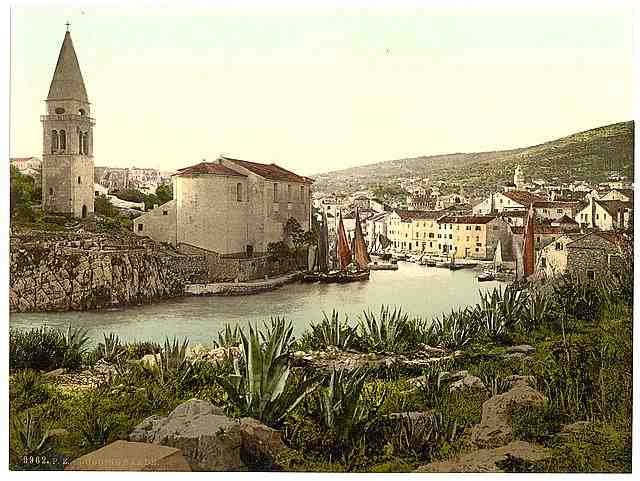 Vintage Lussin Grande  Istria A4 Photo Print