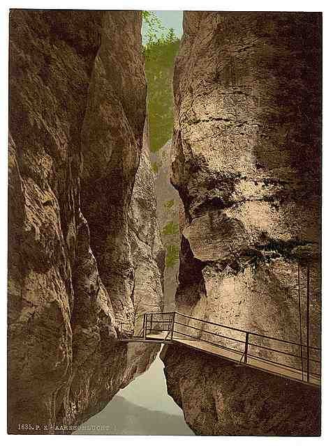 Vintage Lutschinen Aare Ravine I Bernese Oberland A4 Photo Print