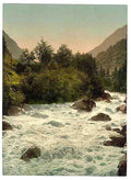 Vintage Lutschinen Valley Bernese Oberland A4 Photo Print