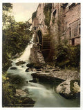 Vintage Lyn Mill East Lyn Lynton And Lynmouth England A4 Photo Print