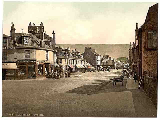 Vintage Main Street Largs A4 Photo Print