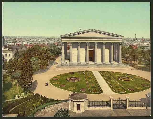 Vintage Main building Girard College Philadelphia A4 Photo Print