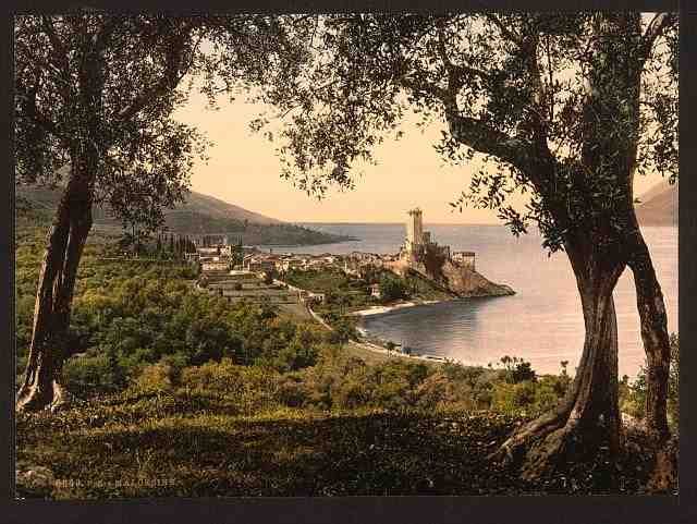 Vintage Malcesine II Lake Garda A4 Photo Print