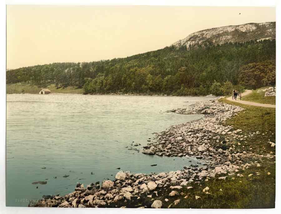 Vintage Malham Tarn Yorkshire England A4 Photo Print