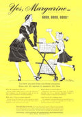 Vintage Margarine Cart 1940s Vintage Retro Advert Poster