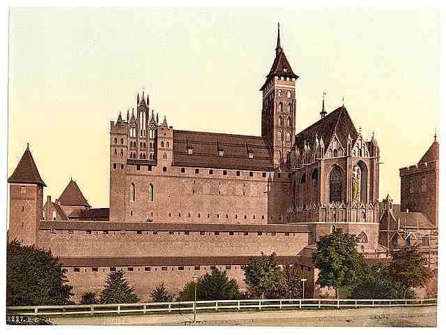 Vintage Marienburg east side Prussia A4 Photo Print