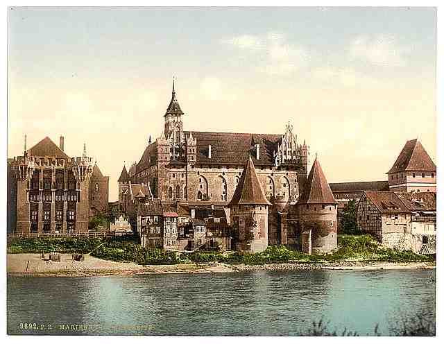 Vintage Marienburg west side II Prussia A4 Photo Print