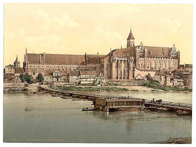 Vintage Marienburg west side Prussia A4 Photo Print