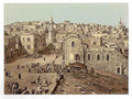 Vintage Market Place Bethlehem A4 Photo Print