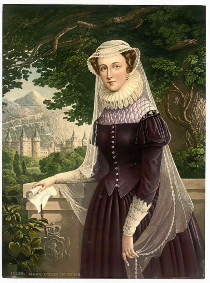 Vintage Mary Queen Of Scots A4 Photo Print