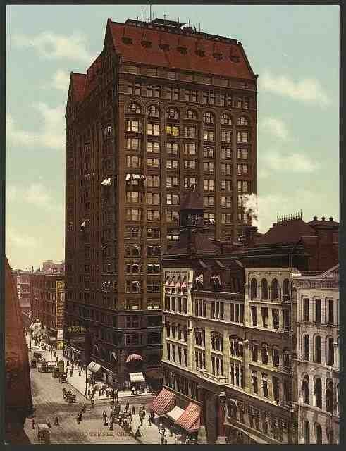 Vintage Masonic Temple Chicago A4 Photo Print