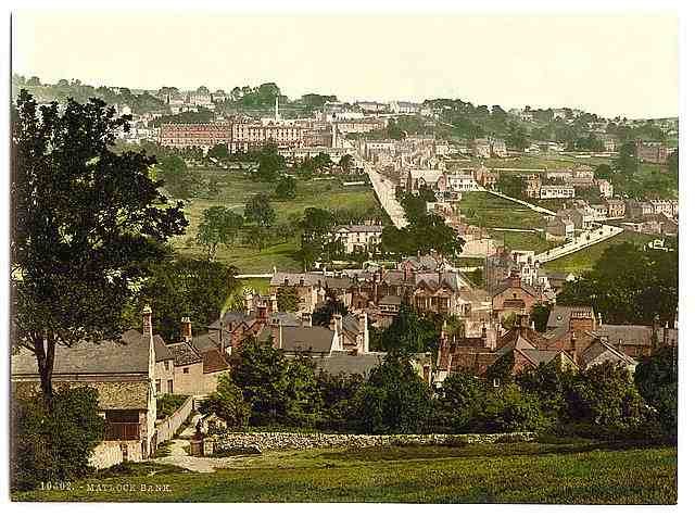 Vintage Matlock Bank showing hydropathic Derbyshire A4 Photo Print