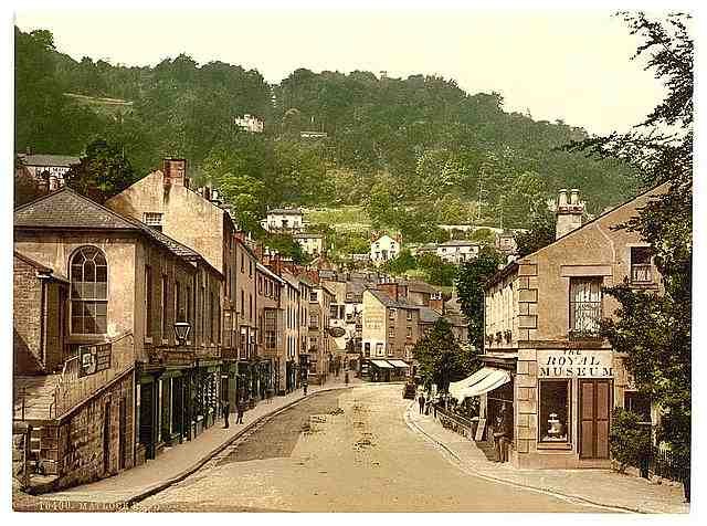 Vintage Matlock South Parade and Heights of Abraham Derbyshire A4 Photo Print