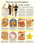 Vintage Meals 1940s 1940s Vintage Retro Advert Poster