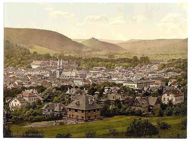 Vintage Meiningen Thuringia A4 Photo Print