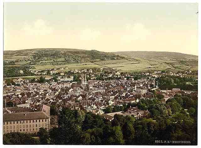 Vintage Meiningen from Dietze House Thuringia A4 Photo Print