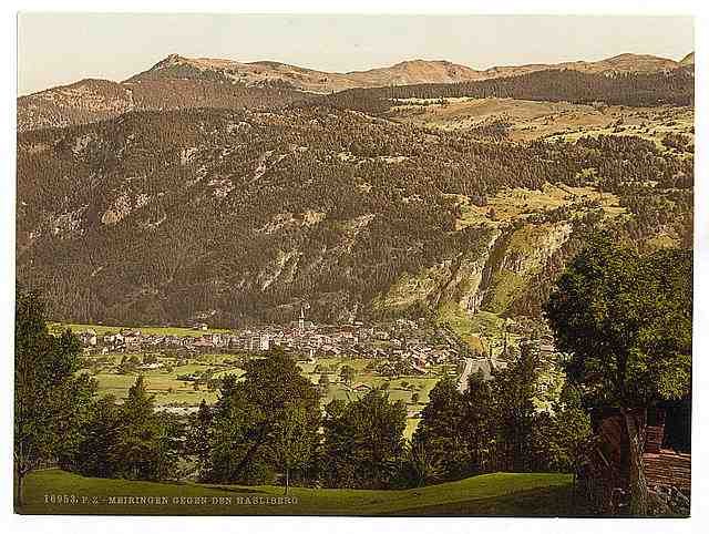 Vintage Meirngen I Bernese Oberland A4 Photo Print