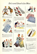 Vintage Men Style 1930s Vintage Retro Advert Poster