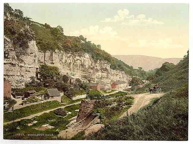 Vintage Middleton Dale Derbyshire A4 Photo Print