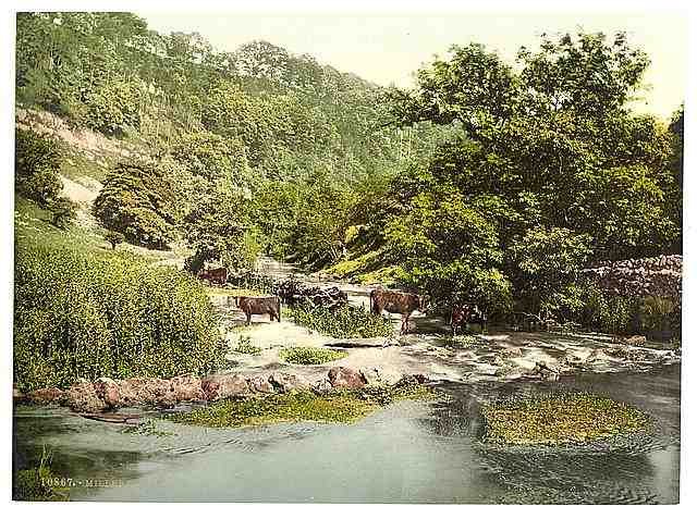 Vintage Millers Dale Derbyshire A4 Photo Print