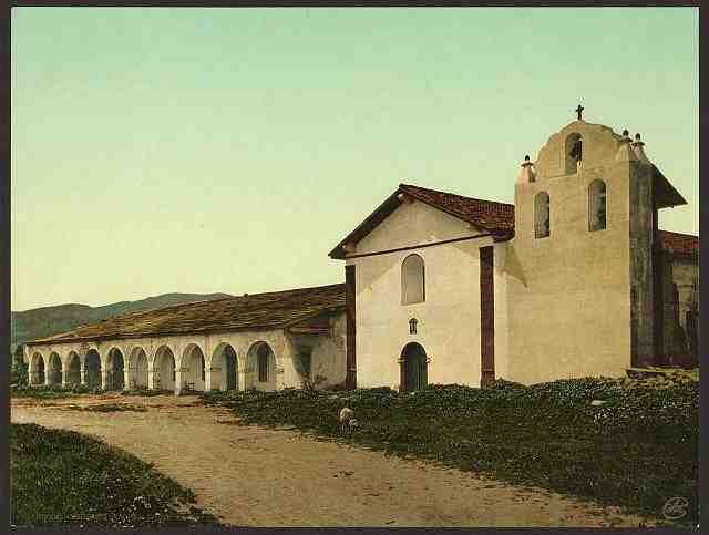 Vintage Mission Santa Inez A4 Photo Print