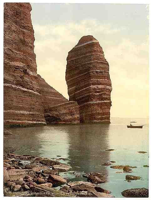 Vintage Monk and Preachers Pulpit Helgoland A4 Photo Print