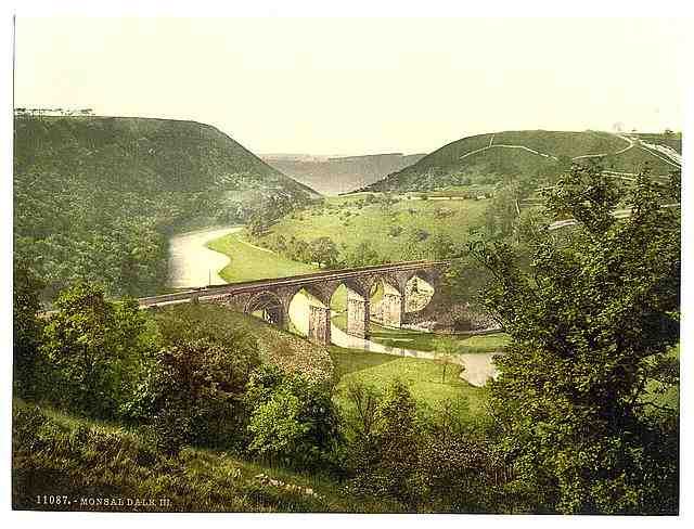 Vintage Monsal Dale III Derbyshire A4 Photo Print