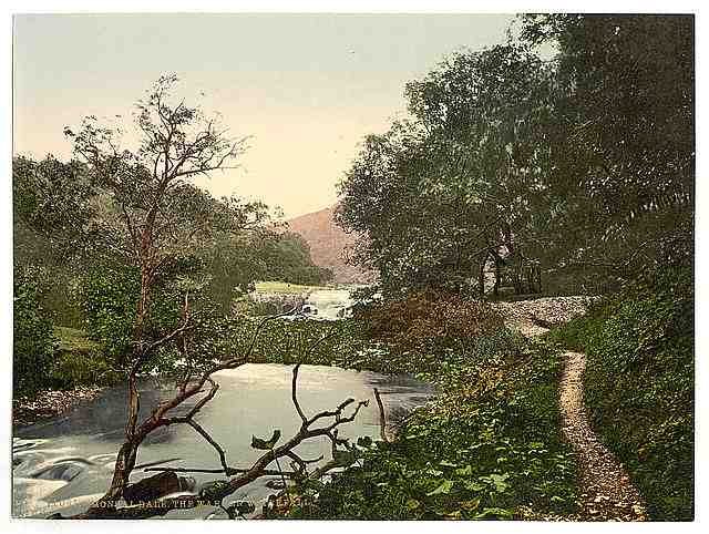Vintage Monsal Dale the Warren Waterfall Derbyshire A4 Photo Print