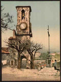 Vintage Mont Chevalier the tower and calvary Cannes A4 Photo Print