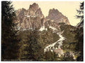 Vintage Monte Cristallo with Tre Croci Tyrol A4 Photo Print