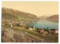 Vintage Montreux general view I Geneva Lake A4 Photo Print