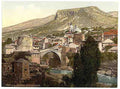 Vintage Mostar Romer Bridge Herzegowina A4 Photo Print