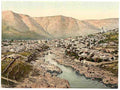 Vintage Mostar general view Herzegowina A4 Photo Print