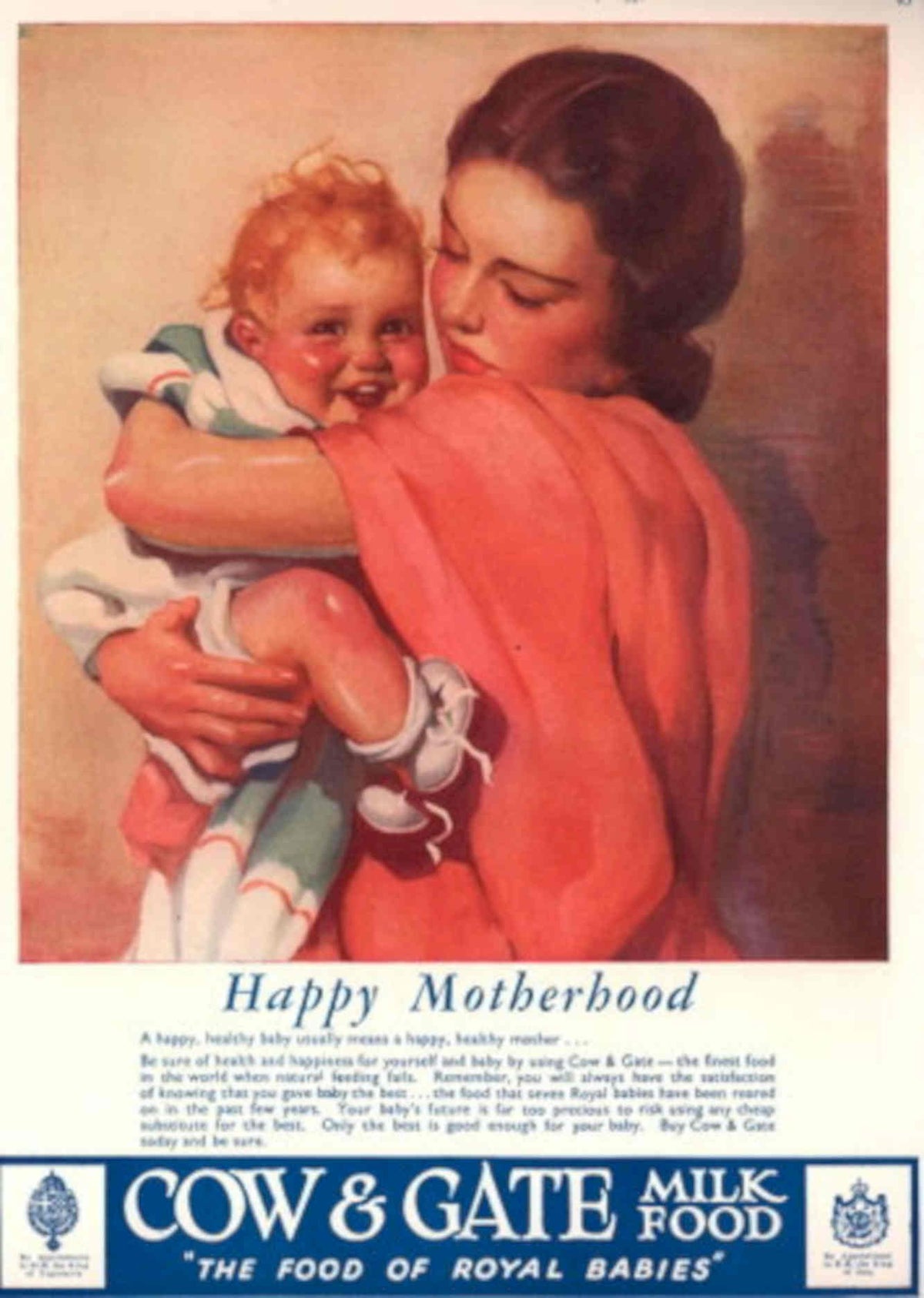 Vintage Mother Baby 1930s Vintage Retro Advert Poster