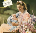 Vintage Mother Baby 1940s Vintage Retro Advert Poster