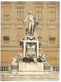 Vintage Mozart Monument Vienna A4 Photo Print