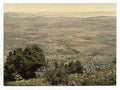 Vintage Mt Hermon and Plain of Tabor A4 Photo Print