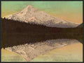 Vintage Mt Hood from Lost Lake A4 Photo Print