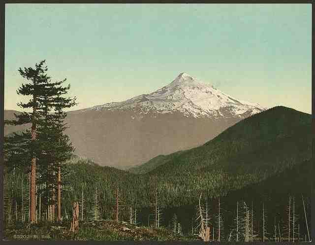 Vintage Mt Hood A4 Photo Print