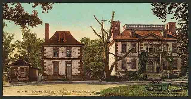 Vintage Mt Pleasant Benedict Arnolds mansion Philadelphia A4 Photo Print