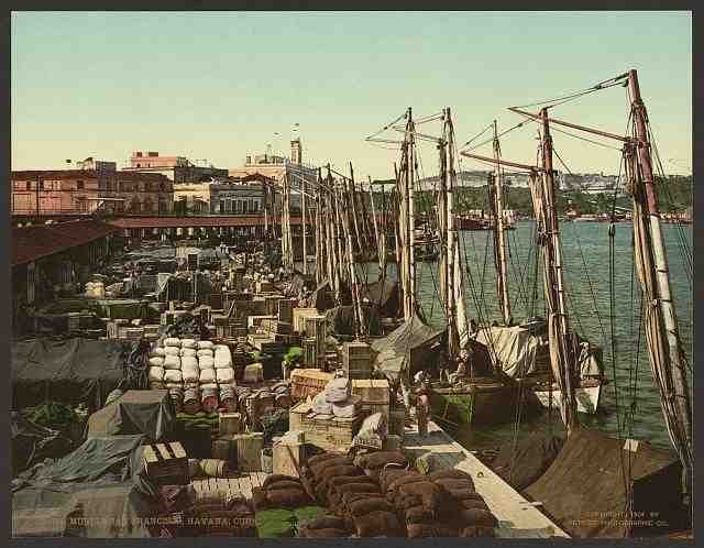 Vintage Muelle San Francisco Havana Cuba A4 Photo Print