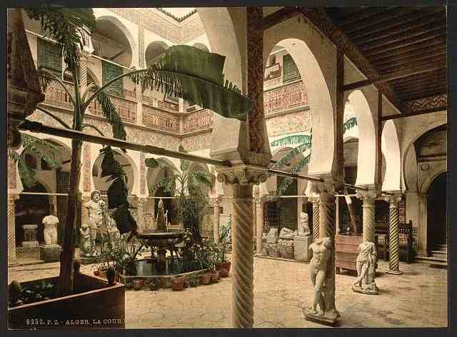 Vintage Museum   entrance hall I Algiers A4 Photo Print