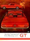 Vintage Mustang 1965 1960s Vintage Retro Advert