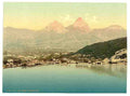 Vintage Mythen and the Brunnen Lake Lucerne A4 Photo Print